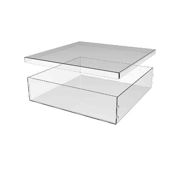 Коробка EKOSTAR 240х240х60 с крышкой Киев