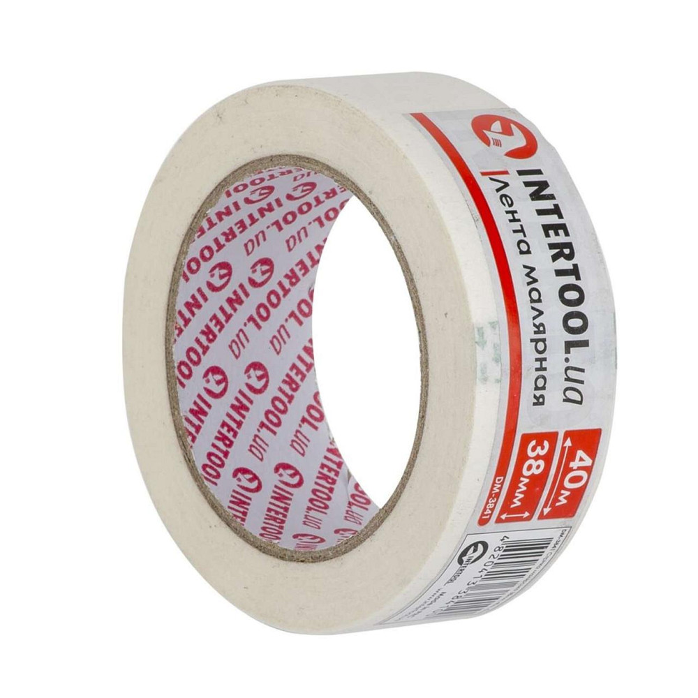 Стрічка малярська 38мм, 40м, біла Мукачево - фото 1