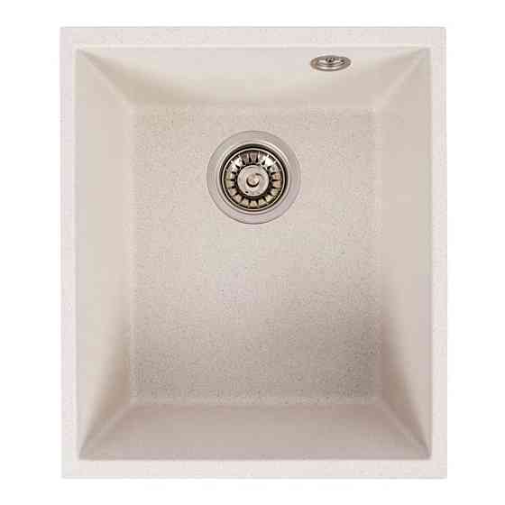 VALESO Кухонна гранітна мийка 3744 ROXY VALESO біла в крапку Коломыя