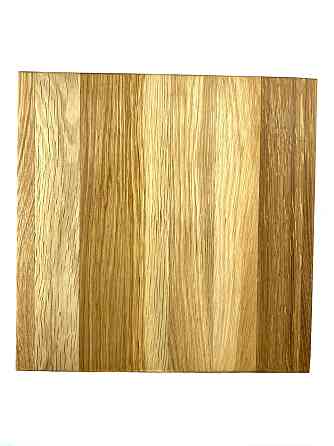 Деревянная тарелка прямоугольная из натурального дерева, закусочная тарелка 25х25х2,5 см Каменец-Подольский