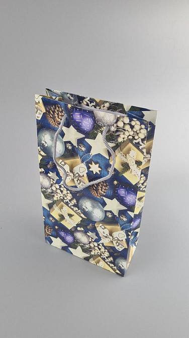 Новорічні пакети для подарунків, середній 17x26x8-030 (12 шт.) Харків - фото 1