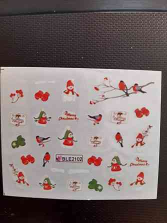 Новогодние наклейки на ногти Киев