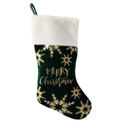 Украшение декоративное Chomik шкарпетка новорічна 50 см, диз. сніжинки, червона, зелена (5900779900219_1) Винница - изображение 1