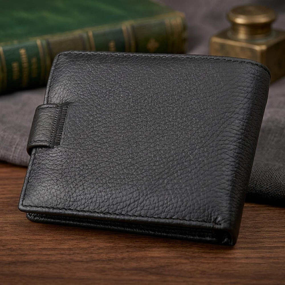 Мужской кошелек ST Leather 18334 (ST102) натуральная кожа Черный Киев - изображение 10