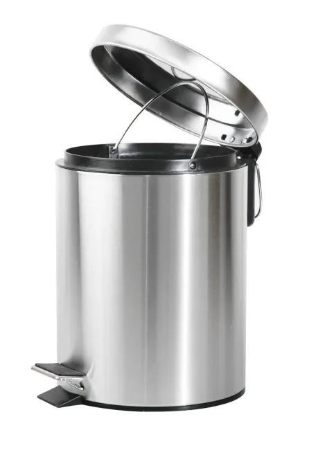 Відро для сміття кругле Zerix Solo-TC0105 SS Color мале 5 л колір нерж. сталь (ZX5897) Чернівці - фото 8