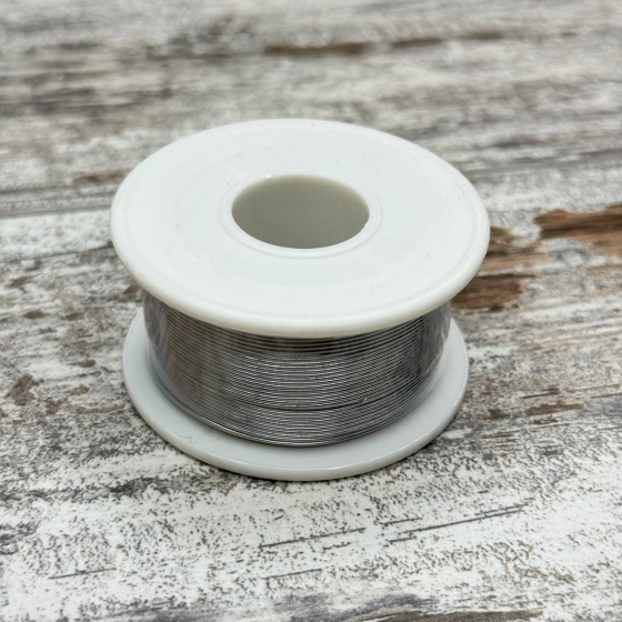 Припой ПОС-63 с флюсом, проволока 0.6 мм, катушка 100 г, JINHU для пайки Киев