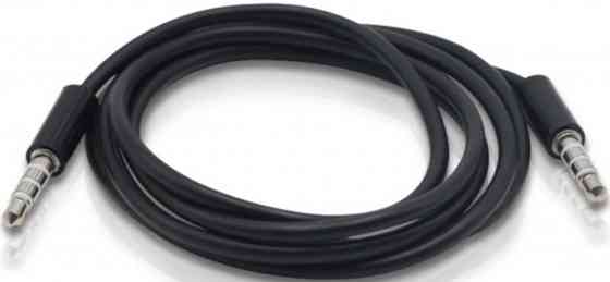 Кабель AUX Audio TRRS M/M 1м чорний Вінниця