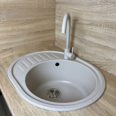 Мойка кухонная Adamant Ovum Avena + змішувач + дозатор (1824296900406) Вінниця - фото 2