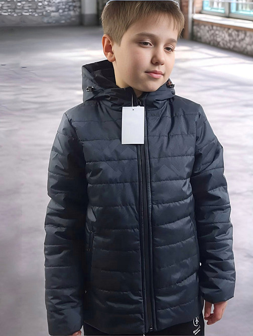 Демисезонная куртка  для мальчика подростка на 9,10,11,12,13,14 лет Николаев - изображение 1