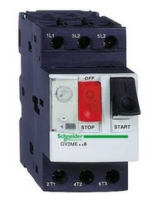 Автоматический выключатель для трехфазных двигателей Schneider Electric TeSys GV2ME10 3P 6,3А 690 В Киев - изображение 1