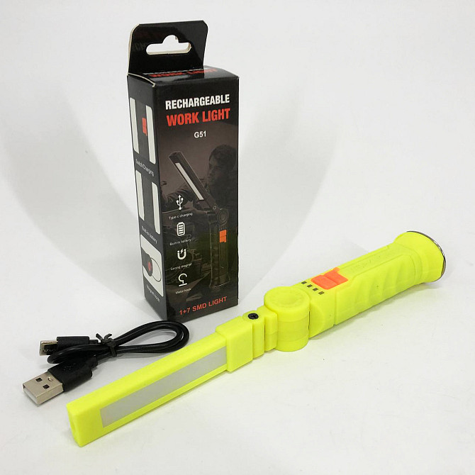 Ліхтар кемпінговий настільний Worklight G51-LED-COB, Ліхтар прожектор, Лампа для кемпінгу FL-493 для подорожей Київ - фото 6