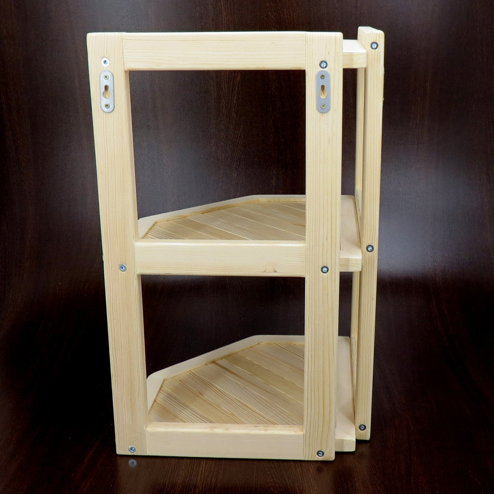 Угловая настенная полка 