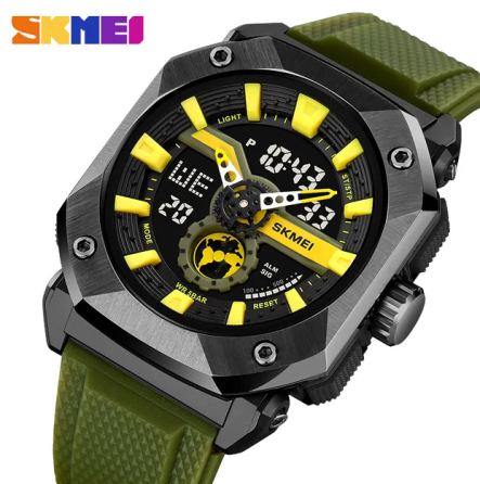 Часы наручные SKMEI 2272BKAG, BLACK-ARMY GREEN, 10655 Днепр