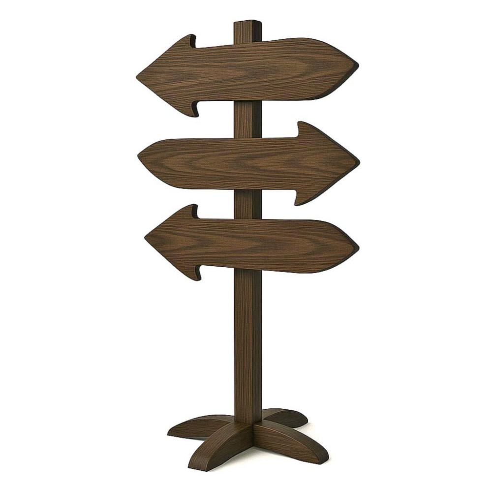 Підлогова стрілка-покажчик "Зайтрі" сепія Миколаїв - фото 1