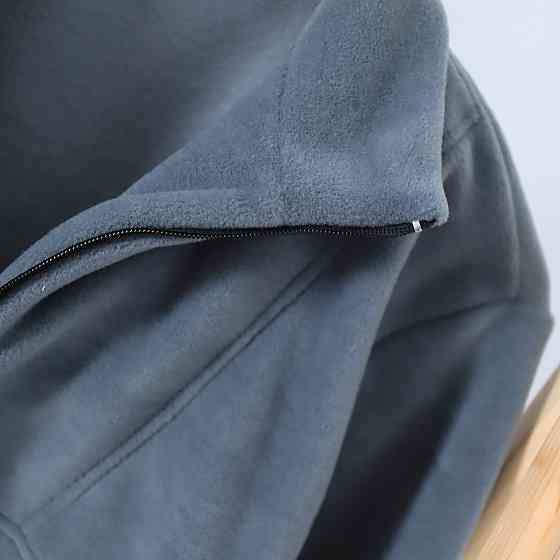 Дитячий теплий Флісовий термо костюм (толстовка на затяжках + штани палаццо) оливковий 98 Кам'янець-Подільський