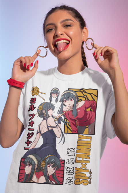 Футболка для хлопчика з аніме принтом Шпигун і сім’я оверсайз (зріст від 165 до 180) Чорний AnimeJ0774m Дніпро - фото 2