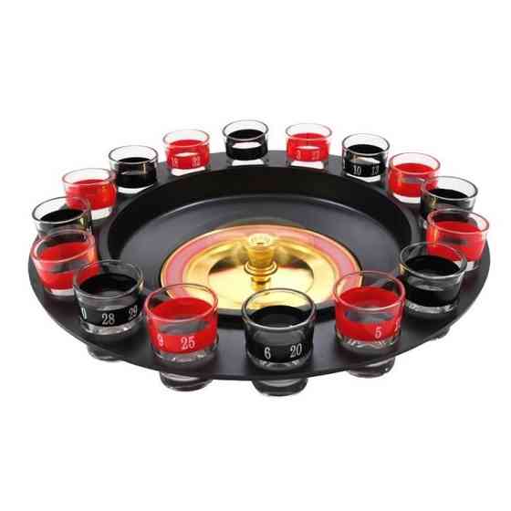 Алкогольная рулетка с рюмками игровой набор 