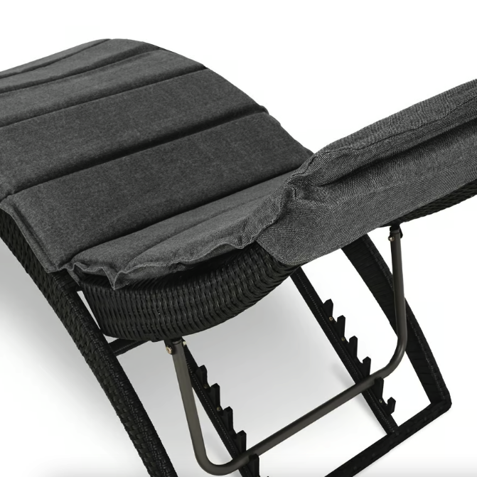 Садовий шезлонг Di Volio Ciampino чорний/графітовий Київ - фото 6