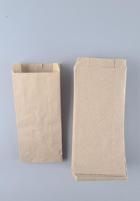 Паперові пакети саше крафт бурей, 90х40х210, 40 г/м2 (100 шт.) Харків - фото 1