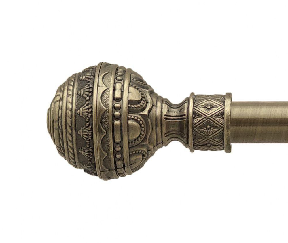 Карниз Orvit Арабеска металевий однорядний техно гладка труба кільце металеве Антик 25 мм 160 см (00-00025804) Львов - изображение 2