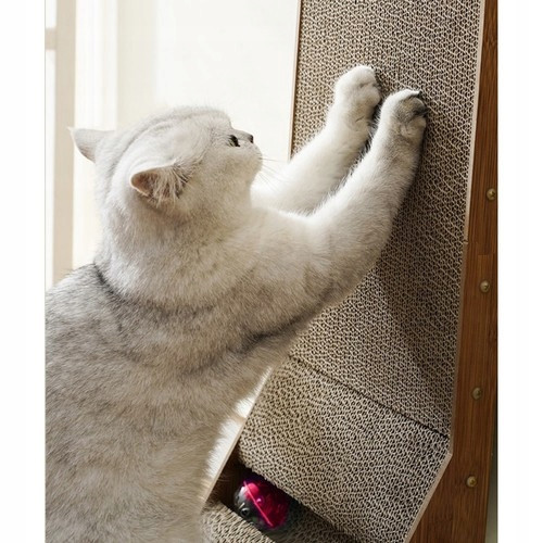 Угловая Когтеточка - коврик складная с мячом до 60 см для кошек Purlov (22008) Нововолынск - изображение 9