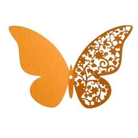 Набір помаранчевих метеликів - 12шт. Київ