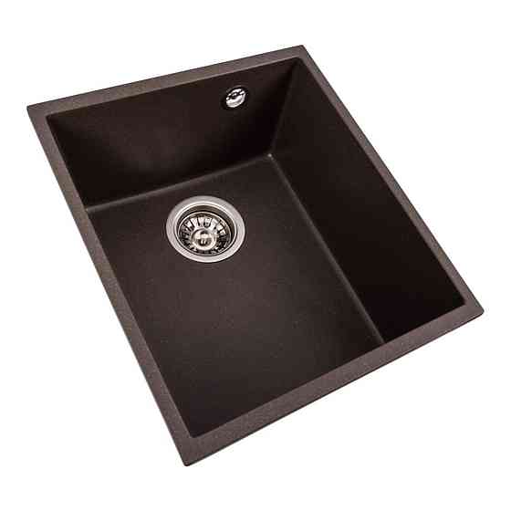 VALESO Гранітна мийка для кухні VALESO ROXY 3744 матова Темна скеля Київ