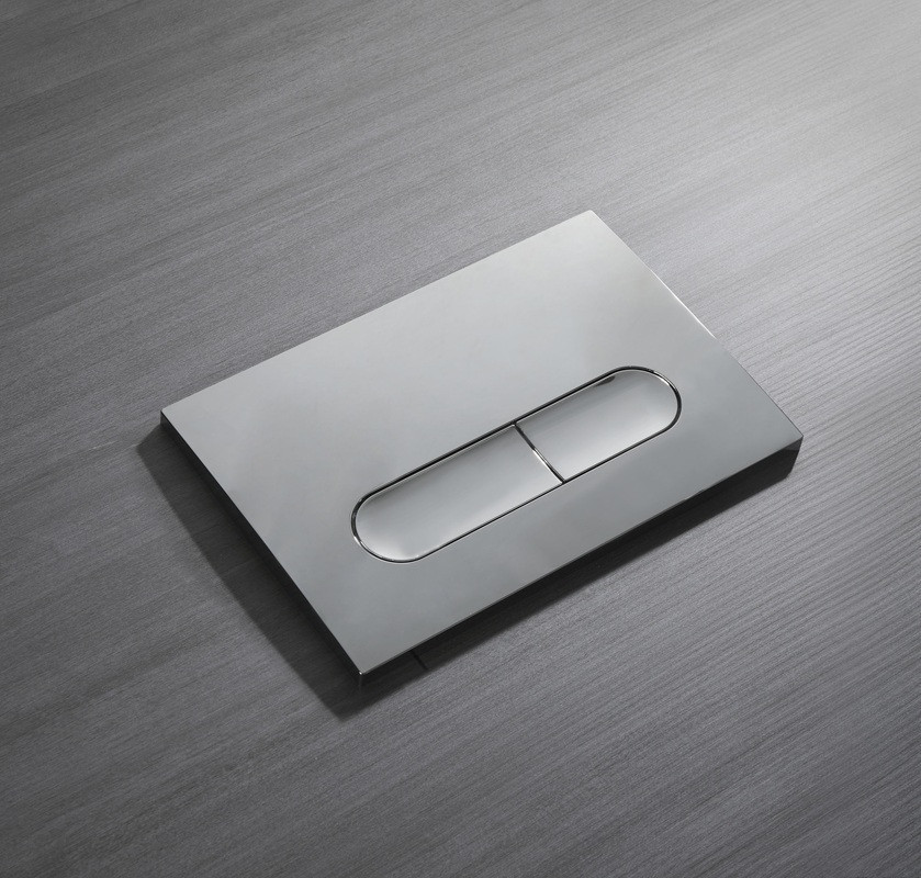 Панель змиву Koer KT-0608-01 240x160x10mm пластикова, кнопка закруглена (колір хром) (KR6124)   ( 26413 ) Харків - фото 3
