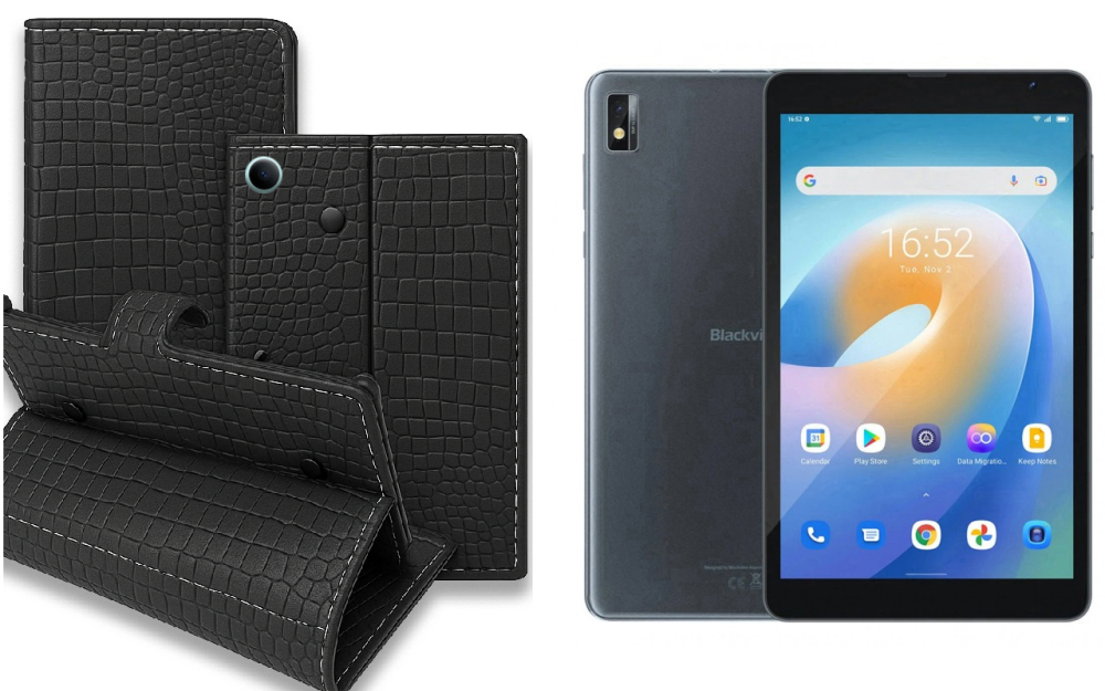 Книжка-трансформер для планшета Blackview Tab 11, Tab 11 Se, колір Black Krokodil Black Київ - фото 1
