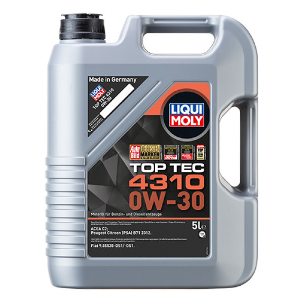 Моторне масло Liqui Moly Top Tec 4310 0W-30 5л Львів - фото 1