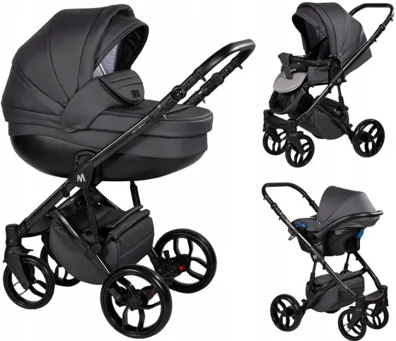 Дитяча коляска Muuvo Quick SE 2 Diamond Graphite  + Gondola Quick 3.0 Iron Graphite - • BŁYSKAWICZNA wysyłka • 20 RAT 0% • Київ