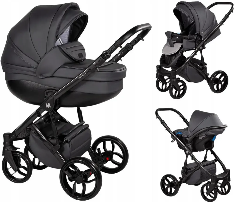 Дитяча коляска Muuvo Quick SE 2 Diamond Graphite  + Gondola Quick 3.0 Iron Graphite - • BŁYSKAWICZNA wysyłka • 20 RAT 0% • Київ - фото 1