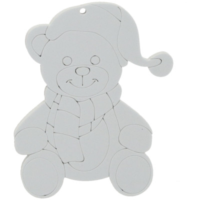 Ялинкова іграшка Chomik Комплект прикрас для розфарбовування 3шт 10см та фломас (5900779897120_1) Вінниця - фото 4