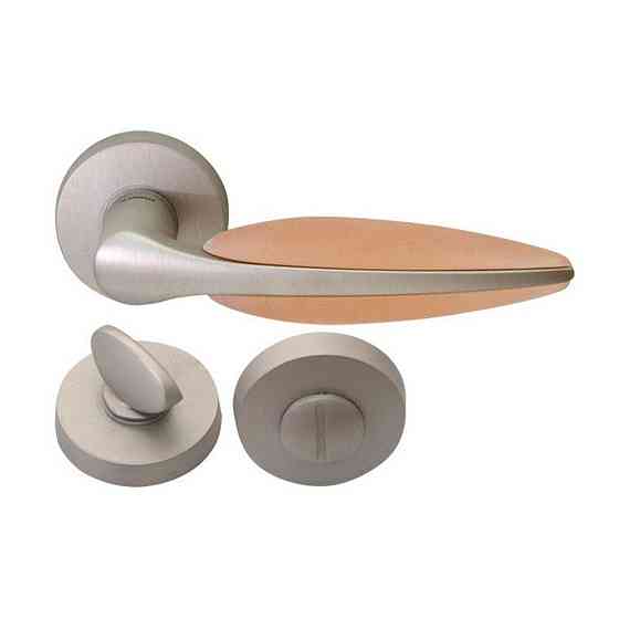 Ручка Mandelli 3121 Duo мат сатин никель / мат розовый R вж Киев