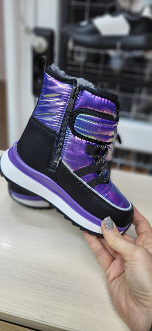 Детские зимние дутики термо сиреневые для девочек 27,28,29 Николаев - изображение 4