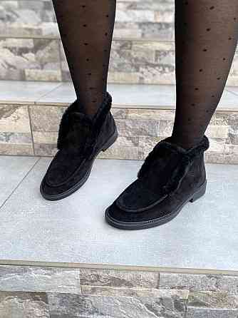 Daragani Черевики жіночі Daragani чорні натуральна замша зима 37-40р. (4245) Коломыя