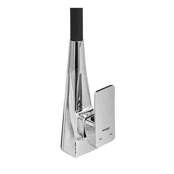 Кухонный смеситель MIXXUS ETNA 014-T NUT REFL.BLACK хром с черным силиконовым изливом (MI8419) Харьков