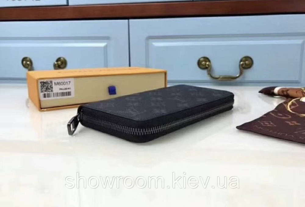 Мужской кошелек Louis Vuitton (60017) dark grey Киев - изображение 8