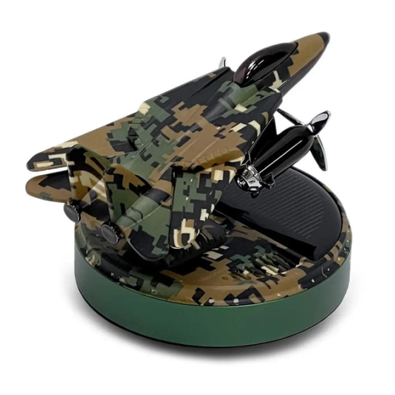 Ароматизатор автомобільний Військовий літак B5 на сонячній батареї Київ