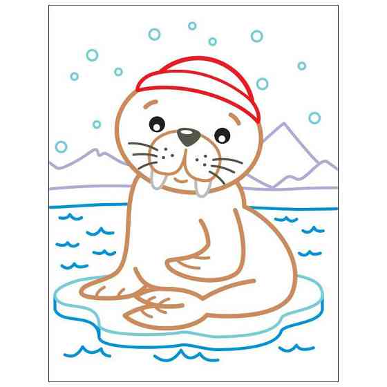 Детские цветные раскраски 