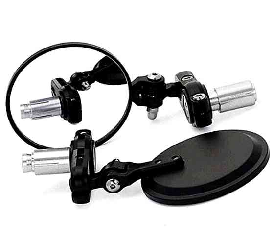 Дзеркала в кермо мотоцикла (метал D-80mm, всередину d-22mm) KOMATCU Киев