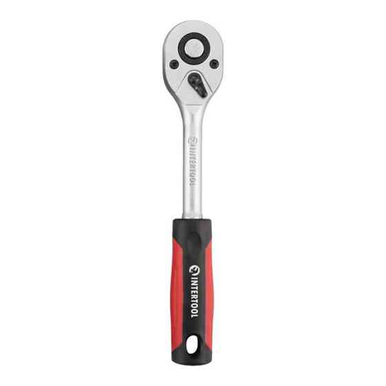 Рукоятка с храповым механизмом на 45 зубов 1/2'' INTERTOOL HT-2119 Киев
