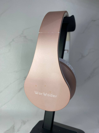 Бездротові навушники WorWoder SDT-A0001 Rose Gold з мікрофоном, накладні Bluetooth-навушники рожеве золото Б/В Київ