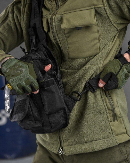 Рюкзак тактичний (Сумка-слінг) SILVER KNIGHT black k6 3-0 Одеса - фото 7