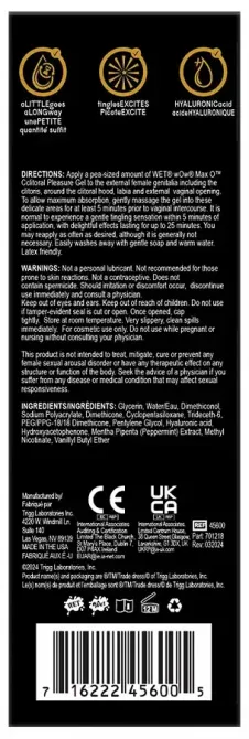 Збуджувальний гель для клітора Wet Wow Max O Clitoral Arousal Gel, легке поколювання (15 мл) Львов - изображение 3