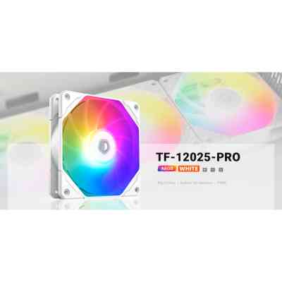 Кулер до корпусу ID-Cooling Вентилятор ID-Cooling TF-12025-Pro ARGB White (TF-12025-PRO-ARGB-WHITE) Вінниця