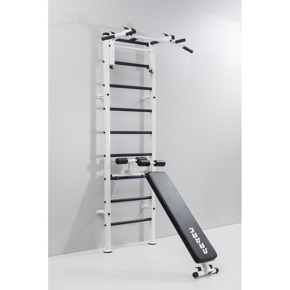 Шведская стенка усиленная Atlant White металлическая в квартиру для взрослых и детей для всей семьи спортивная Каменское - изображение 3