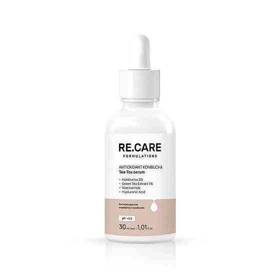 Антиоксидантная сыворотка с комбучей Antioxidant Kombucha Tea-Tox Serum RE.CARE 30 мл Киев