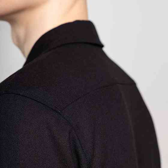 Чоловіча сорочка з коротким рукавом чорна Pobedov Marsel Київ