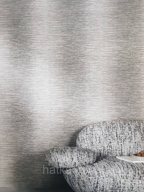 Шпалери вінілові на флізеліні Grandeco Textured vibes 0.53x10 смуги розмиті структурні чорні сірі Київ - фото 1